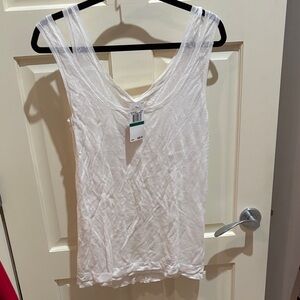 White Sleeveless Top